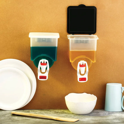 Wall-mounted oil dispenser bottle - home & kitchen