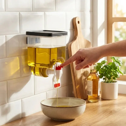 Wall-mounted oil dispenser bottle - home & kitchen