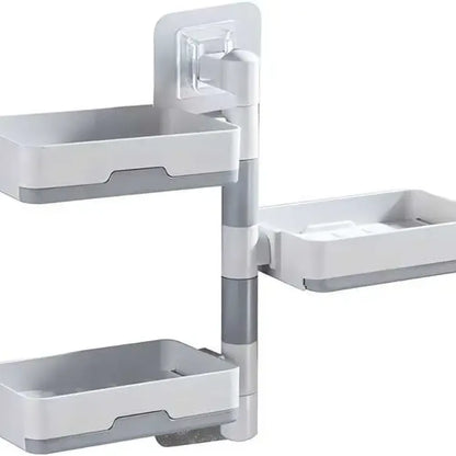 Wall mounted rotatable soap dish holder