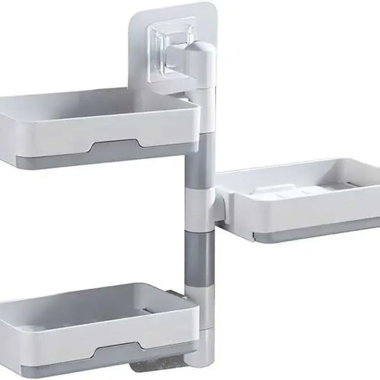 Wall mounted rotatable soap dish holder