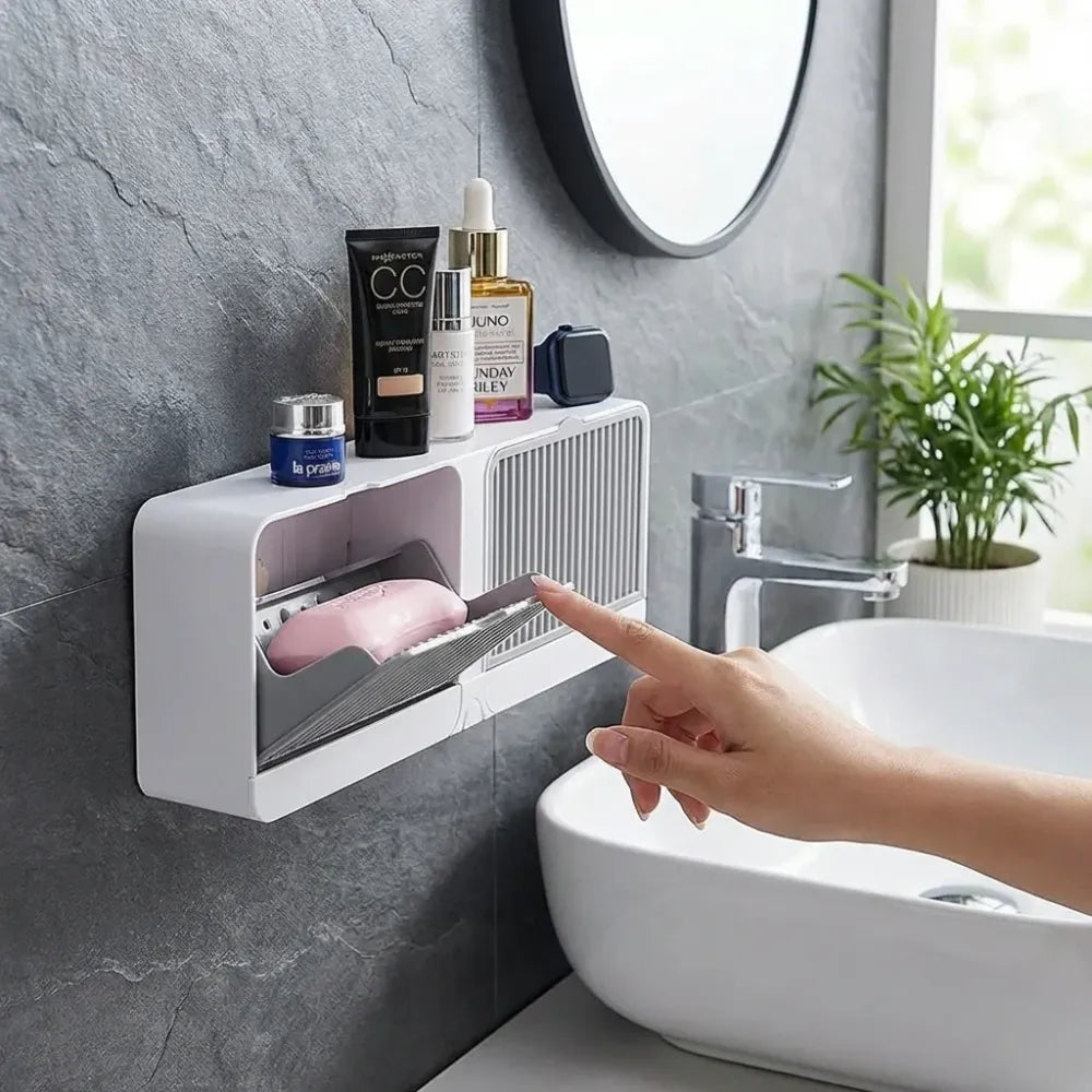 Wall mounted soap box - home essentials