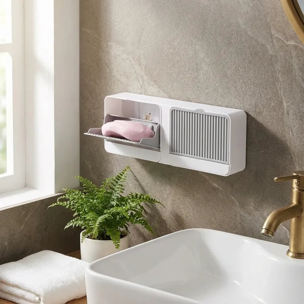 Wall mounted soap box - home essentials