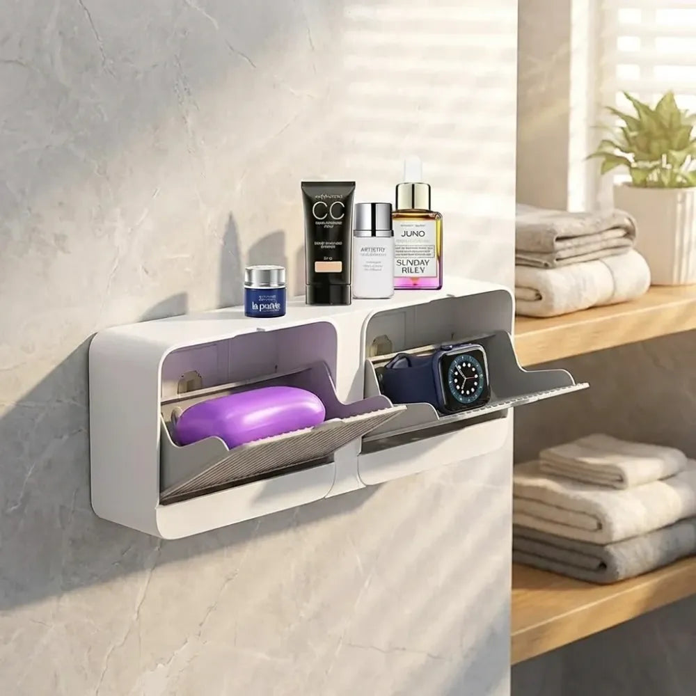 Wall mounted soap box - home essentials