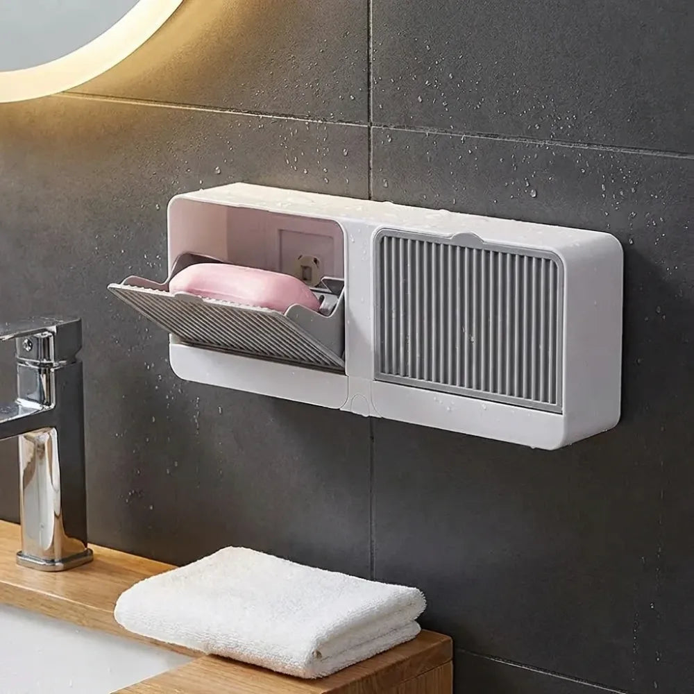 Wall mounted soap box - home essentials