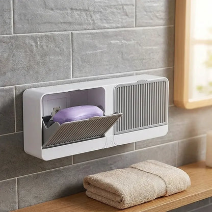Wall mounted soap box - home essentials