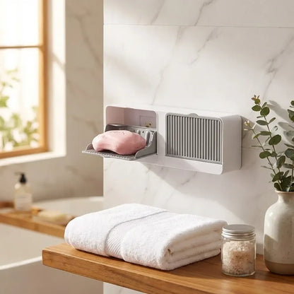 Wall mounted soap box - home essentials