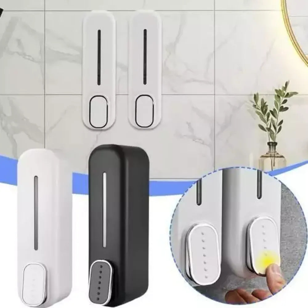 Wall-mounted soap dispensers