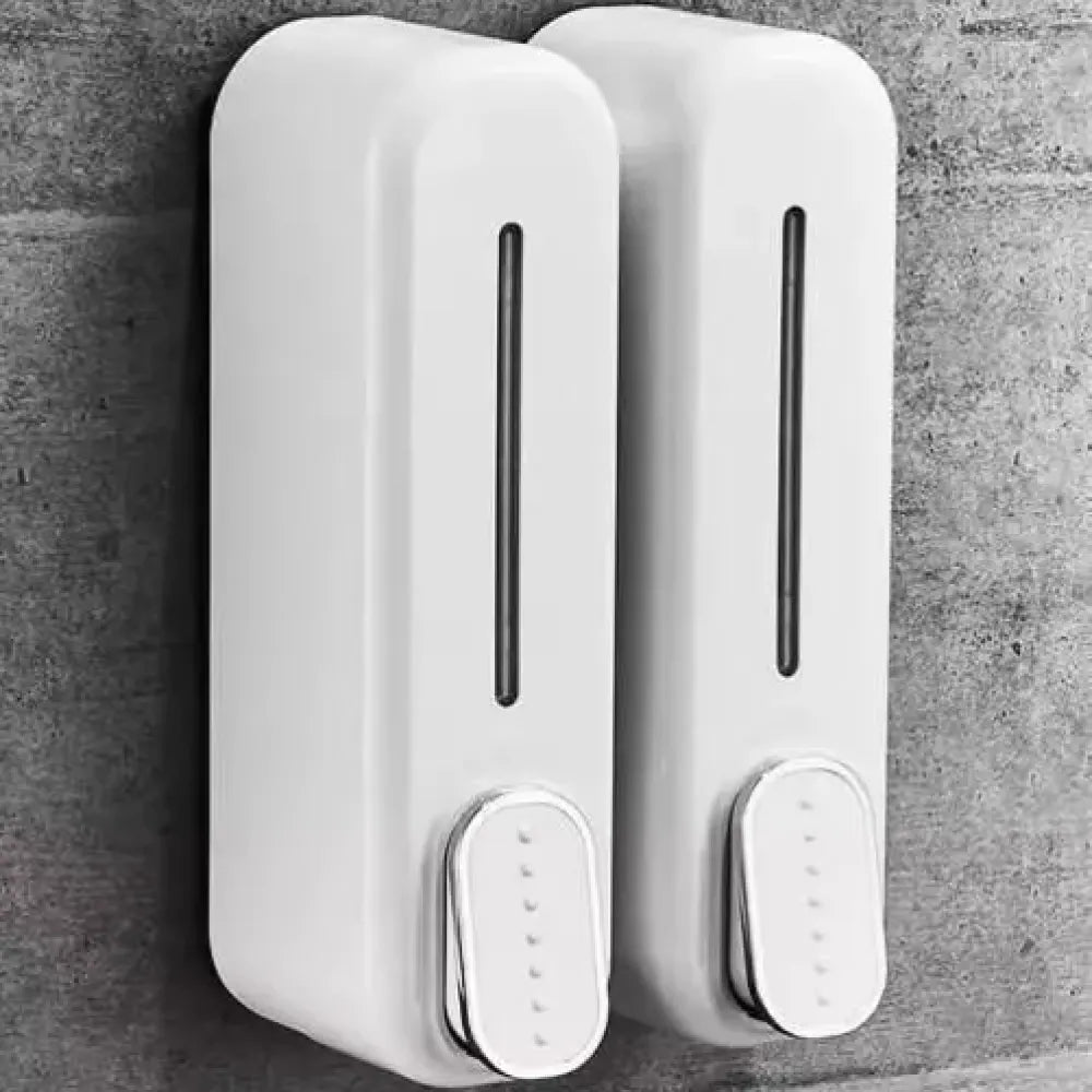 Wall-mounted soap dispensers