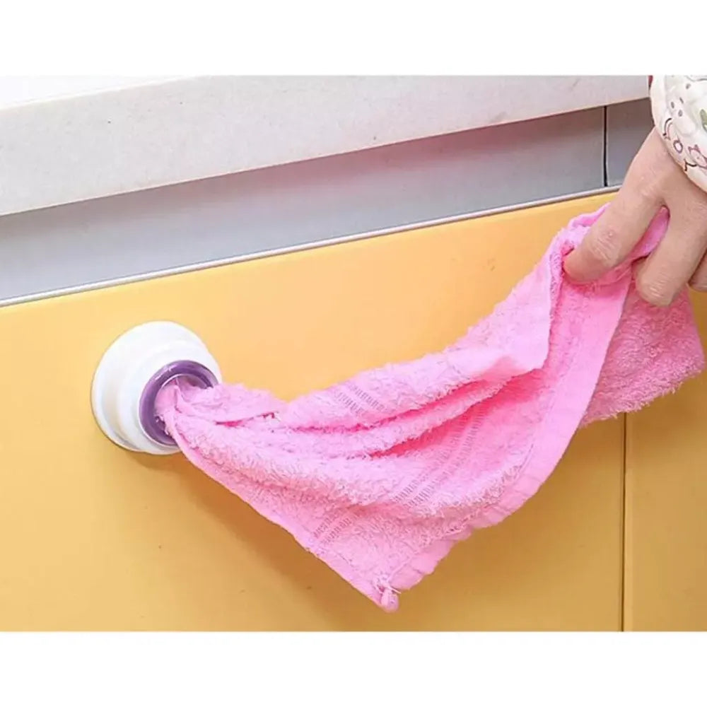 Wall-mounted towel holder