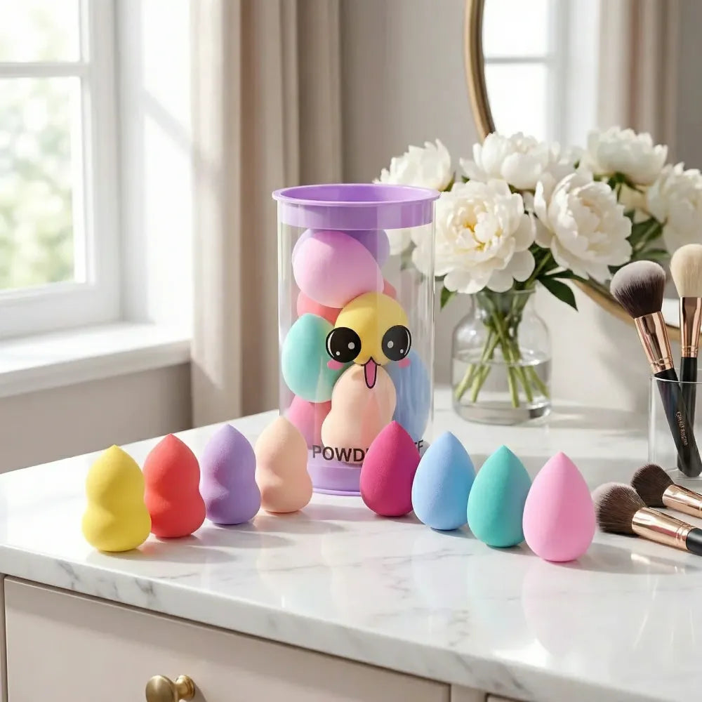 Washable makeup powder puff set - health & beauty