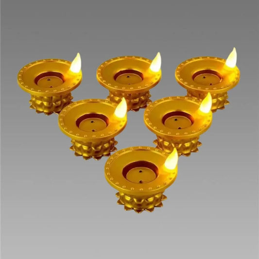 Water pouring diya led light