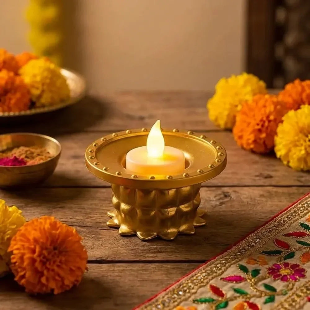Water pouring led diya set – 12 pcs