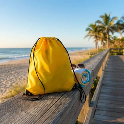 Water-resistant drawstring sports bag - home improvement