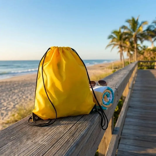 Water-resistant drawstring sports bag - home improvement