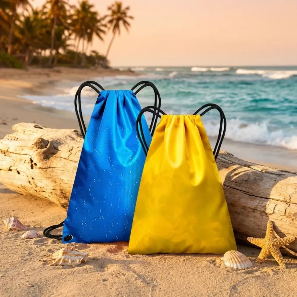 Water-resistant drawstring sports bag - home improvement
