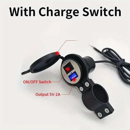 Waterproof bike usb charger