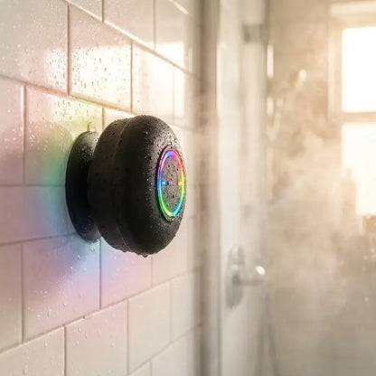 Waterproof bluetooth speaker with led