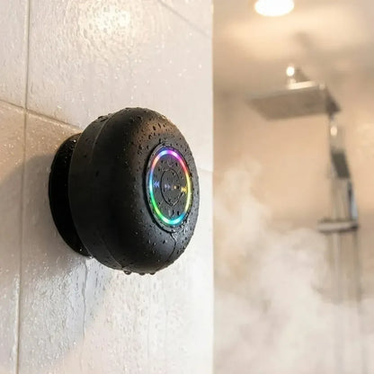 Waterproof bluetooth speaker with led