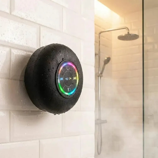 Waterproof bluetooth speaker with led