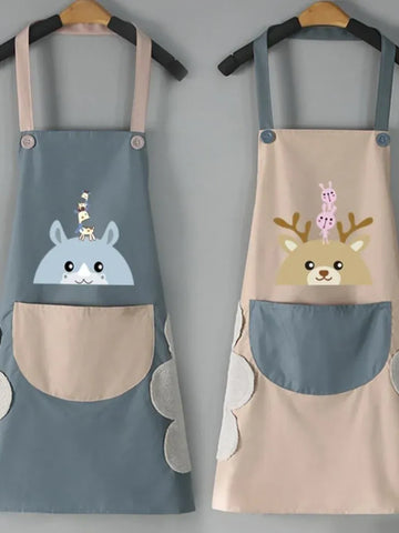Waterproof Kitchen Apron with Towels