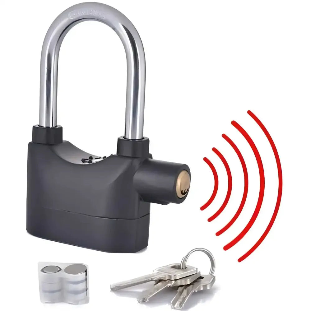 Waterproof motion sensor siren alarm lock - home improvement