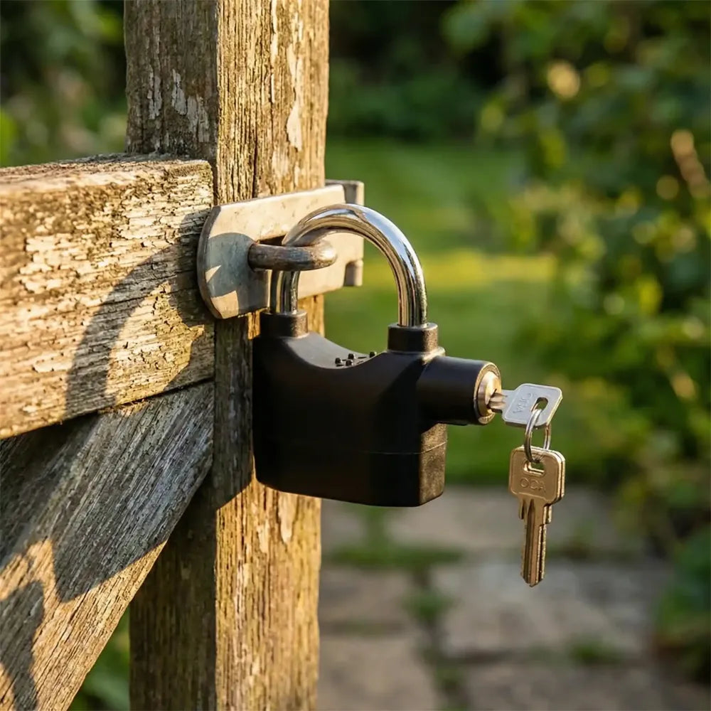 Waterproof motion sensor siren alarm lock - home improvement