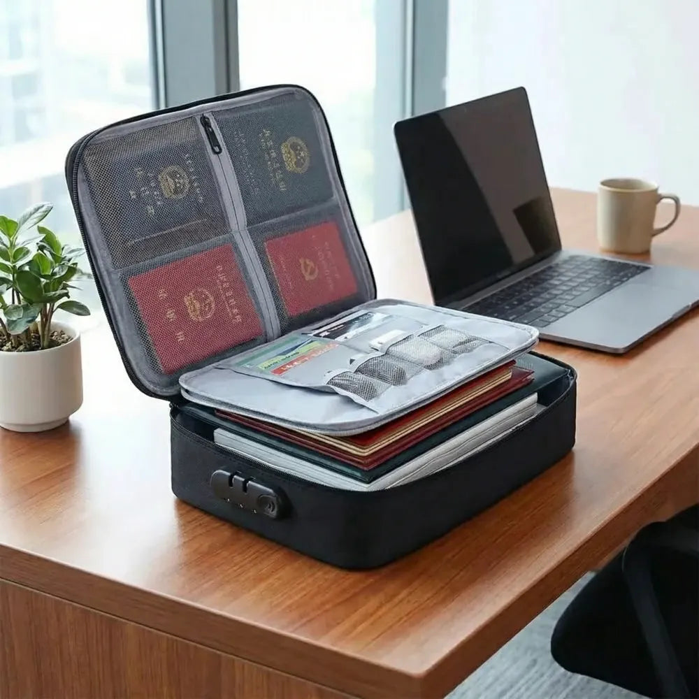 Waterproof portable document storage bag travel organizer - free size