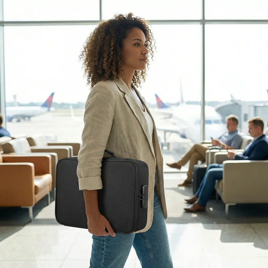 Waterproof portable document storage bag travel organizer - free size