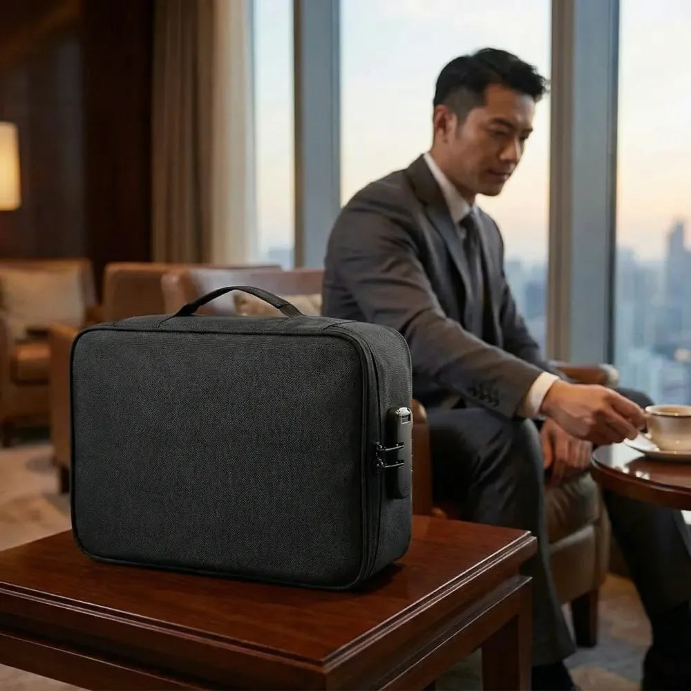 Waterproof portable document storage bag travel organizer - free size