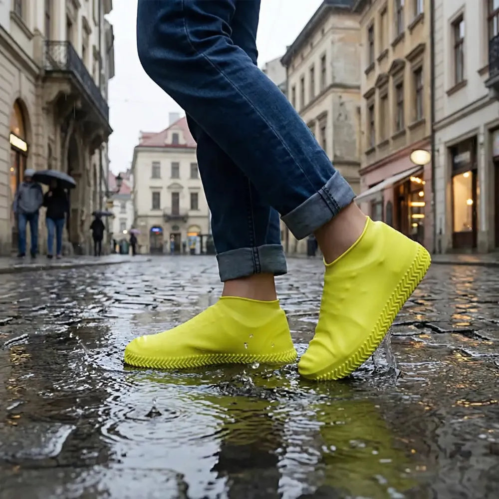 Waterproof silicone shoes cover