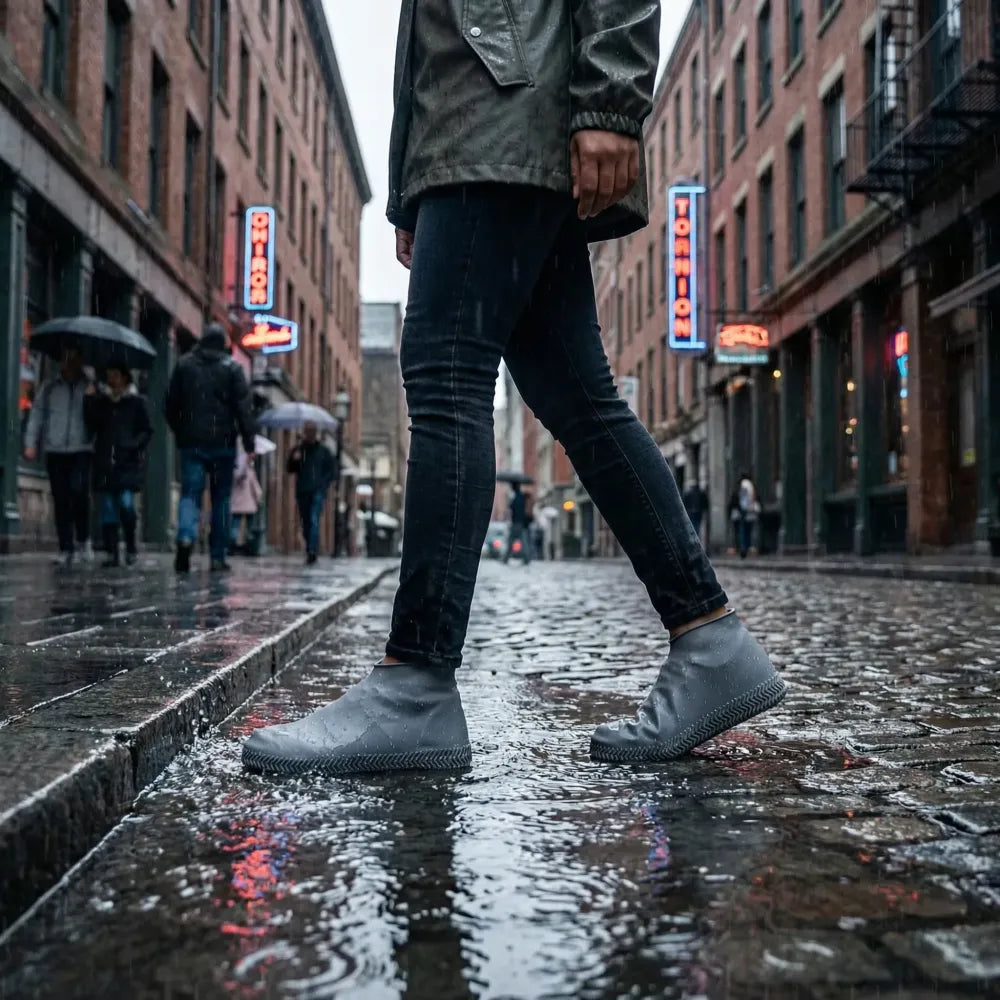 Waterproof silicone shoes cover