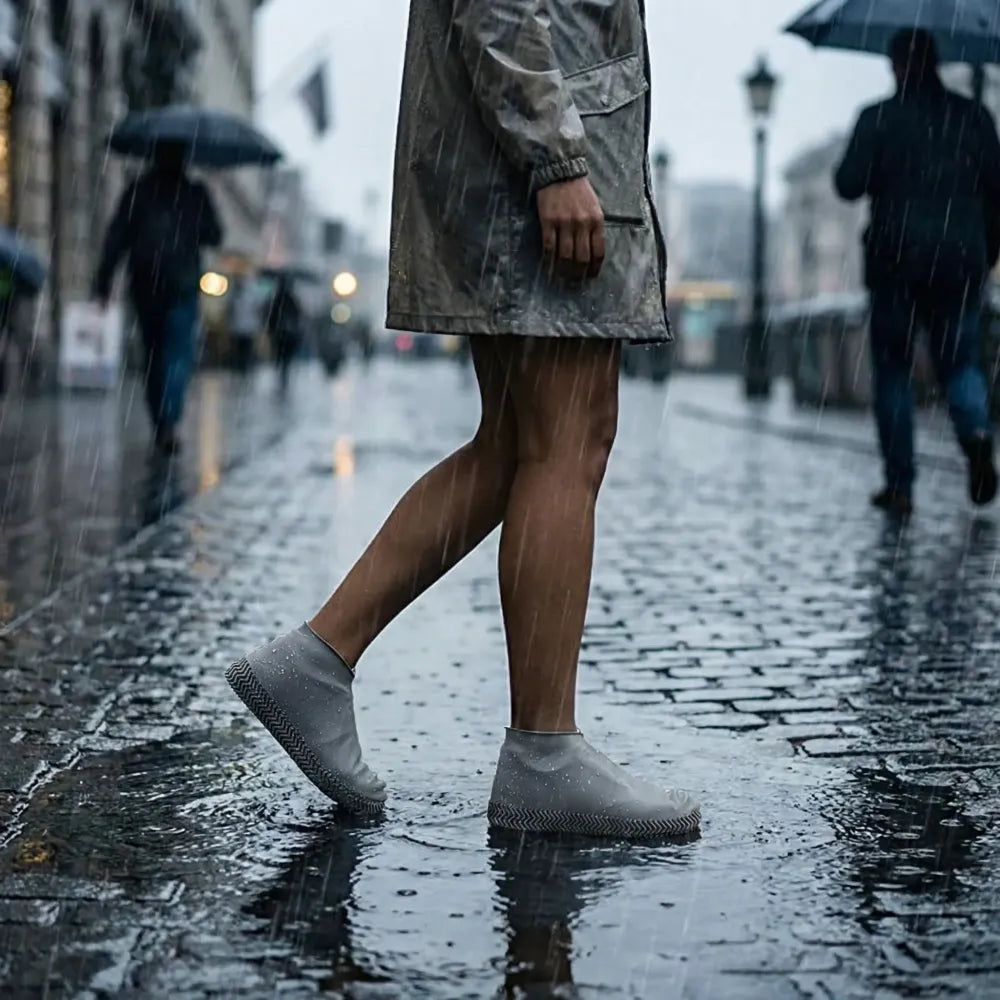 Waterproof silicone shoes cover