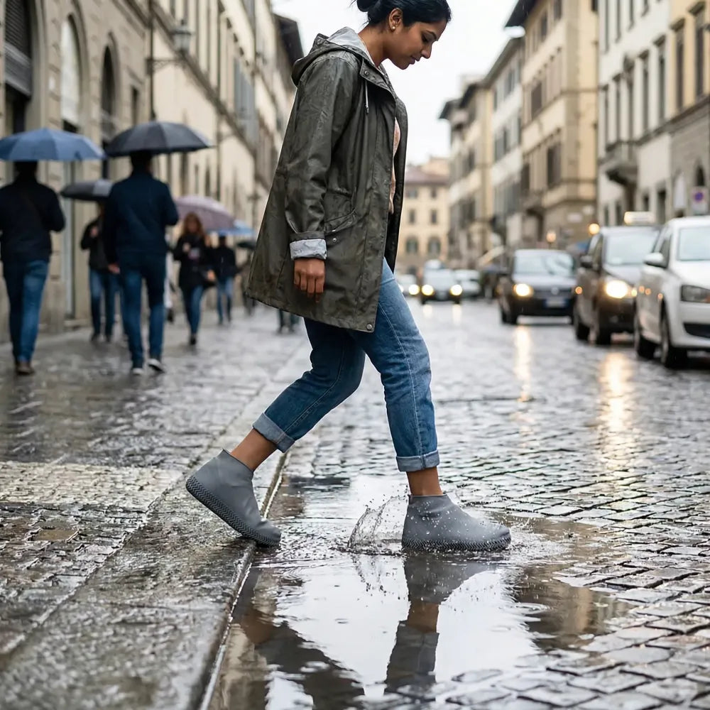 Waterproof silicone shoes cover