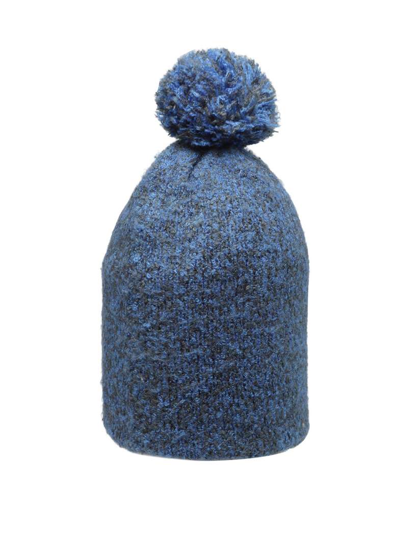 Cute knit winter cap for girls- 1 pc