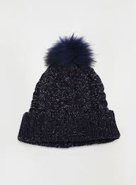 Cute knit winter cap for girls- 1 pc