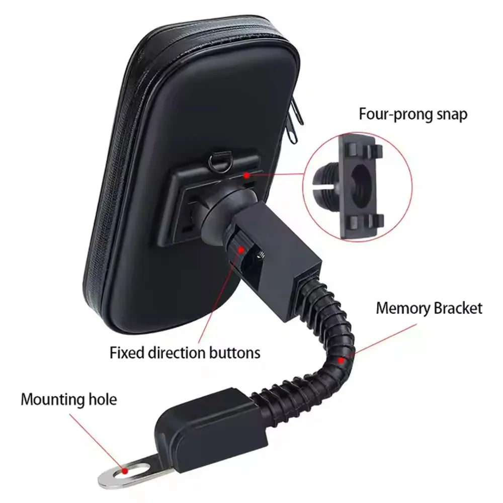 Weatherproof bike phone mount - electronics