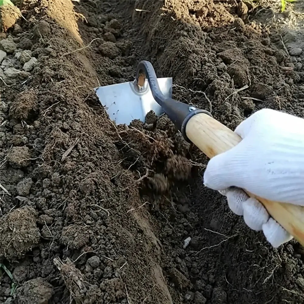 Weed remover & soil loosening tool