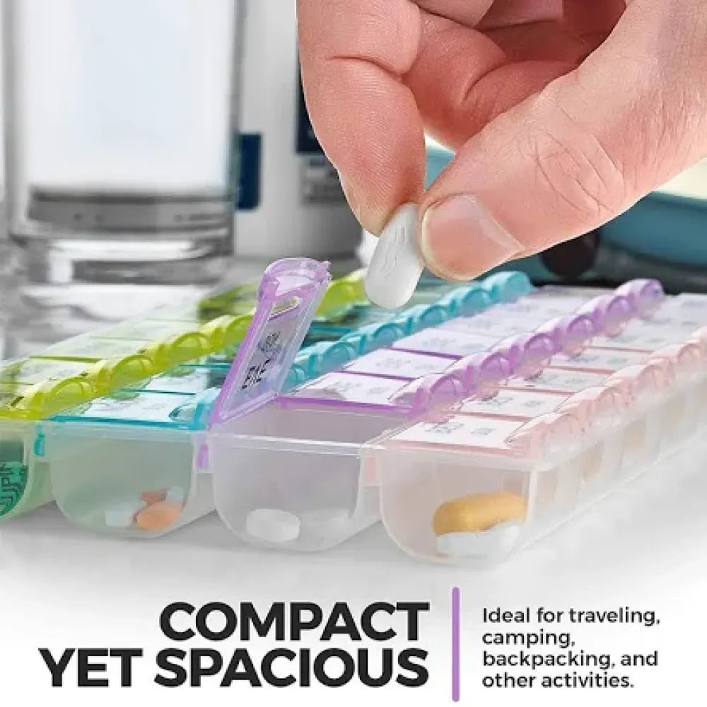 Weekly pill organizer box - health care