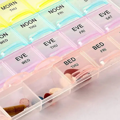 Weekly pill organizer box - health care