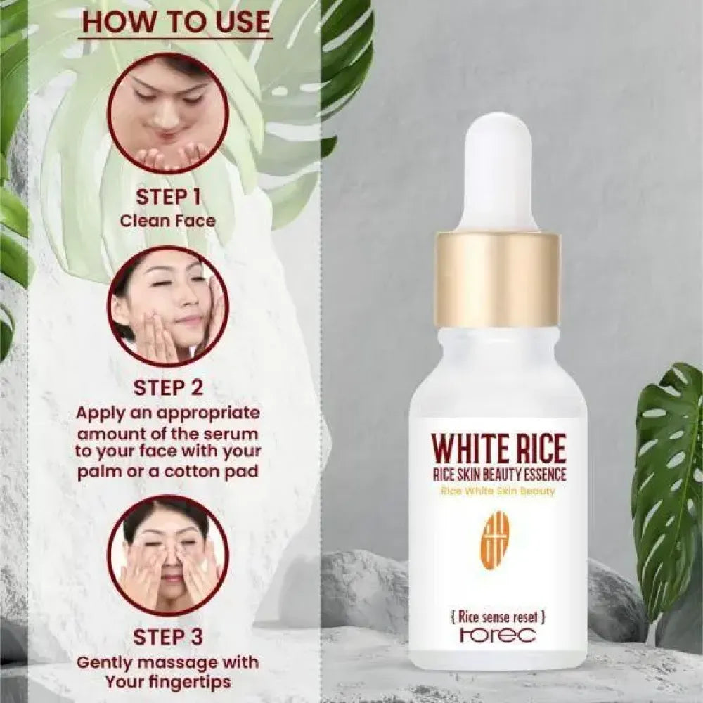 White rice face serum (pack of 2)