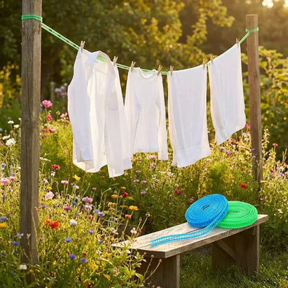 Windproof nylon clothesline – pack of 2