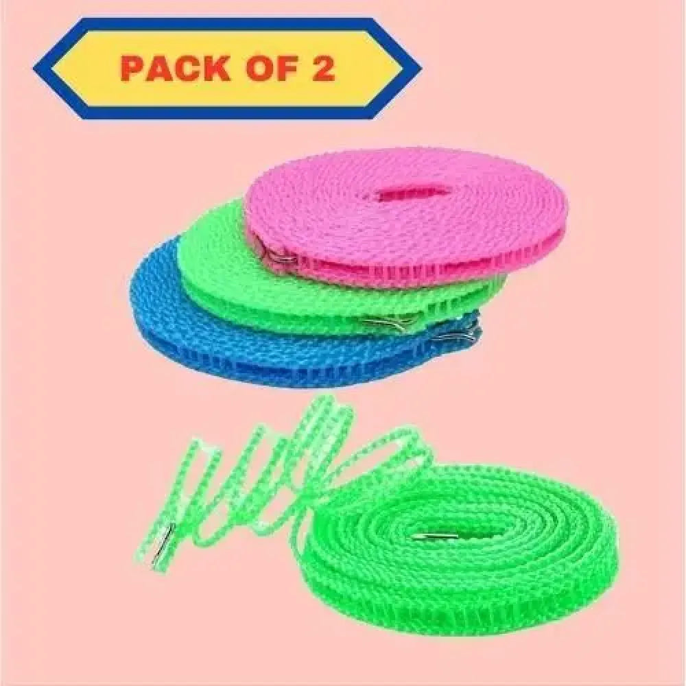 Windproof nylon clothesline – pack of 2