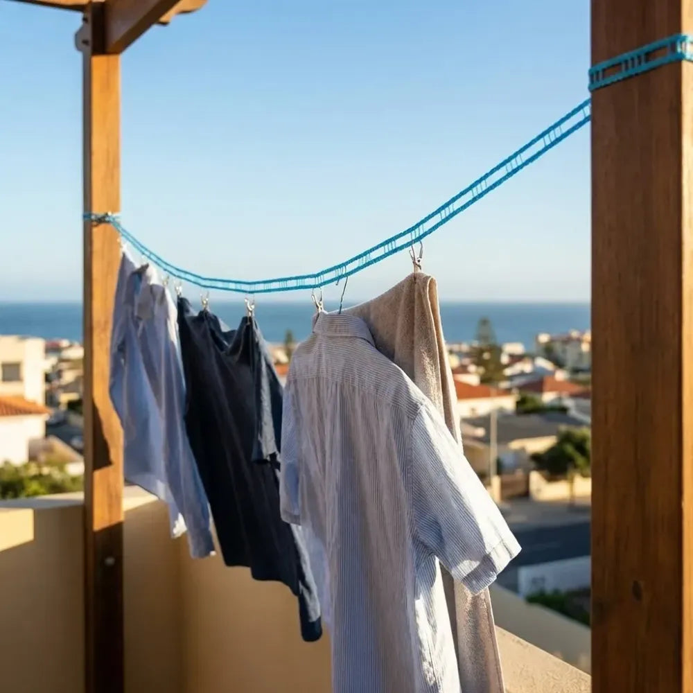 Windproof nylon clothesline – pack of 2