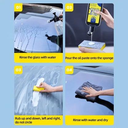 Windshield oil film remover - car and bike accessories