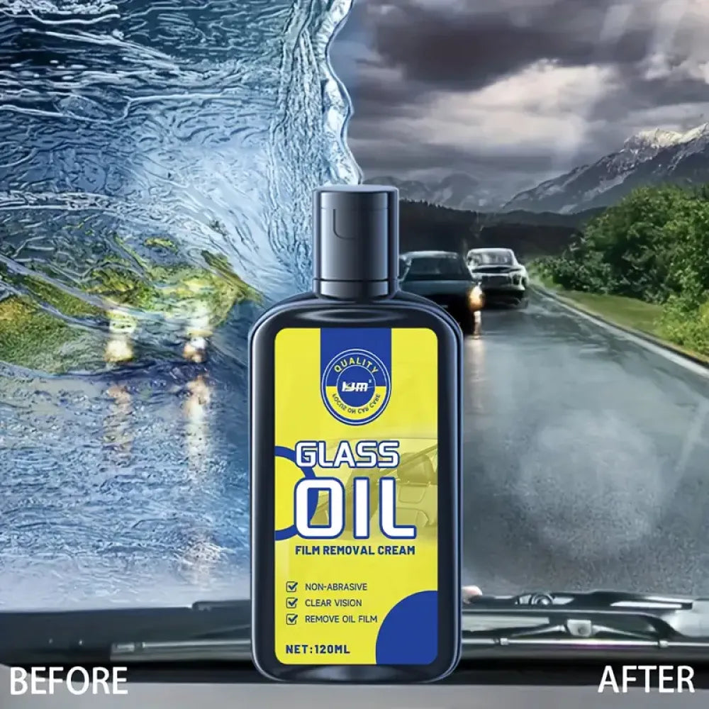 Windshield oil film remover - car and bike accessories