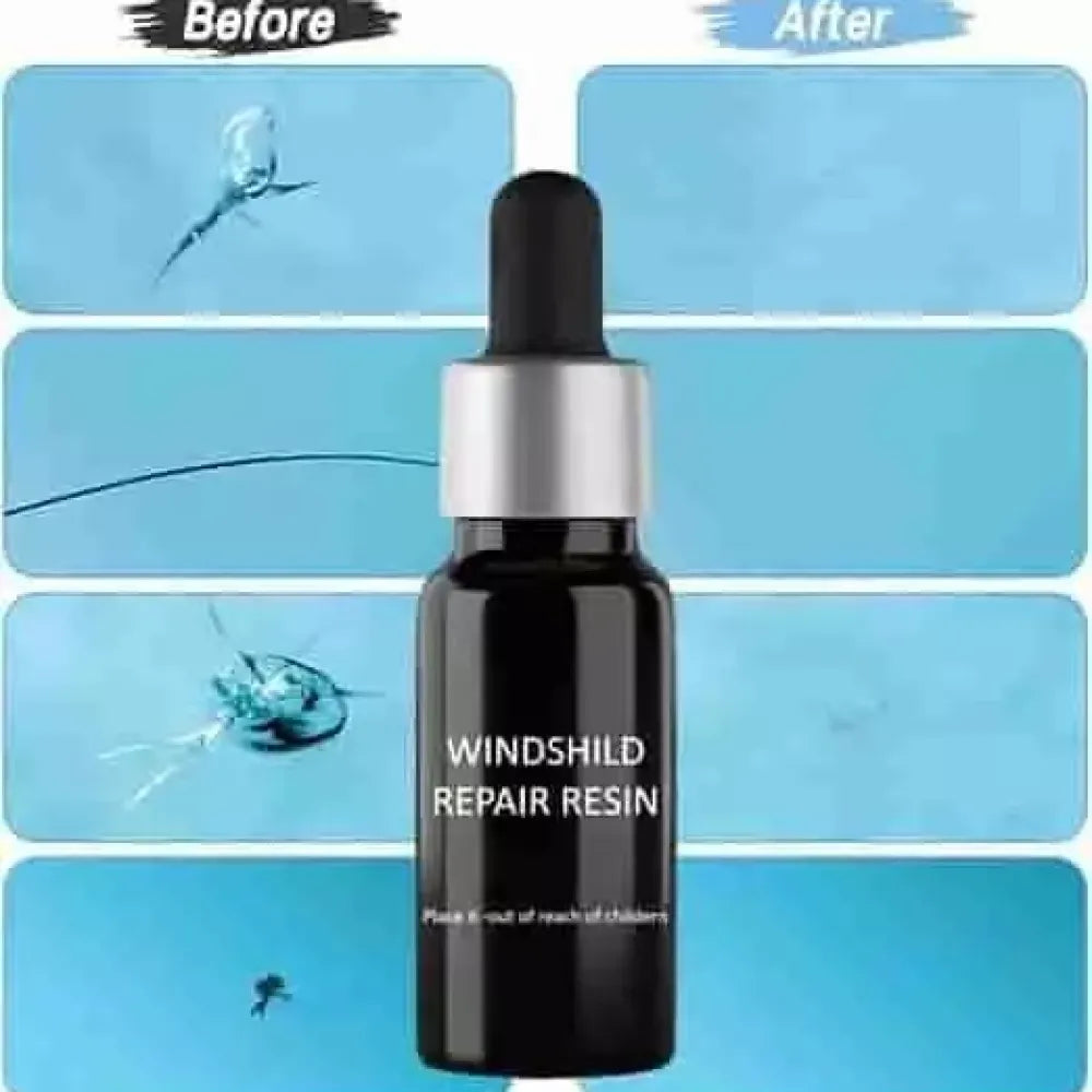 Windshield repair resin kit