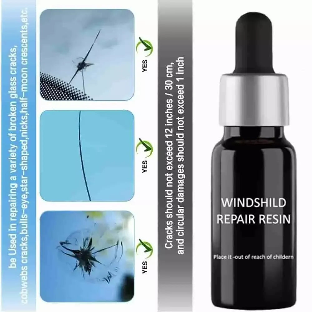 Windshield repair resin kit