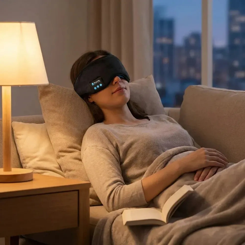 Wireless bluetooth eye mask with music
