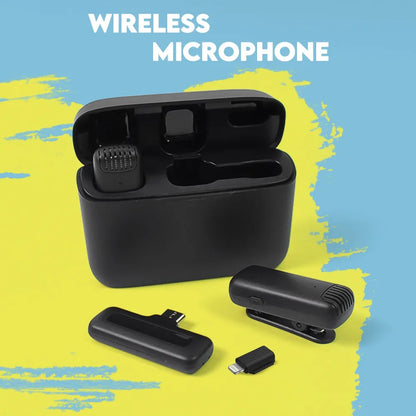 Wireless microphones collar mic for all smart phone type-c (1 set) - electronics