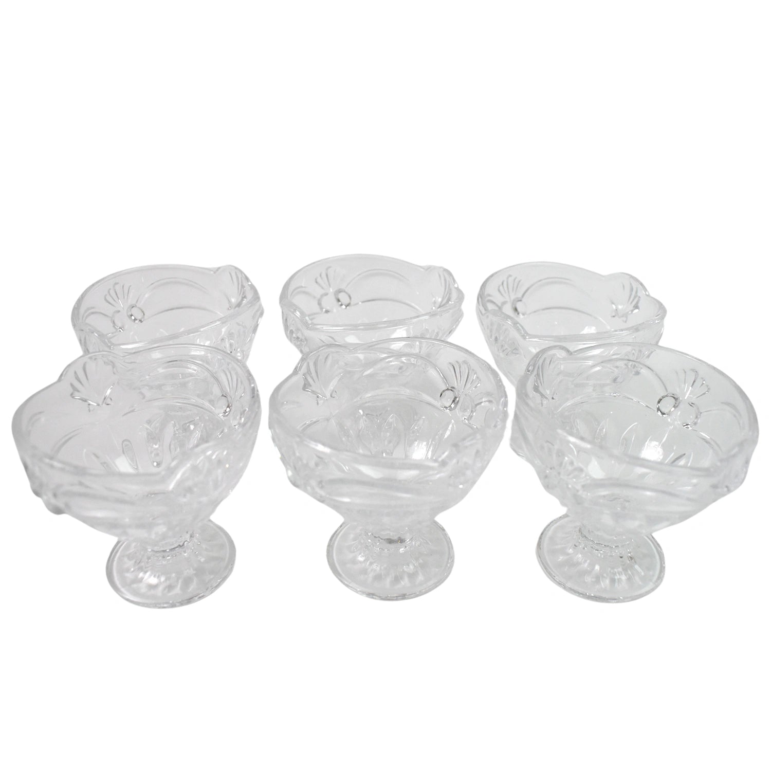 Glass dessert cup set – 6 pcs